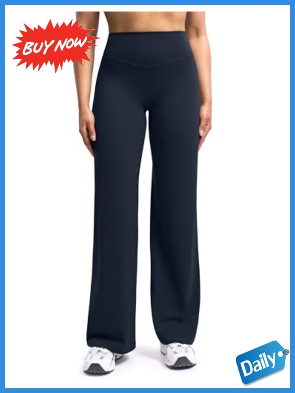 High Compression Wide Leg Yoga Pants No Front Seam Gym Workout